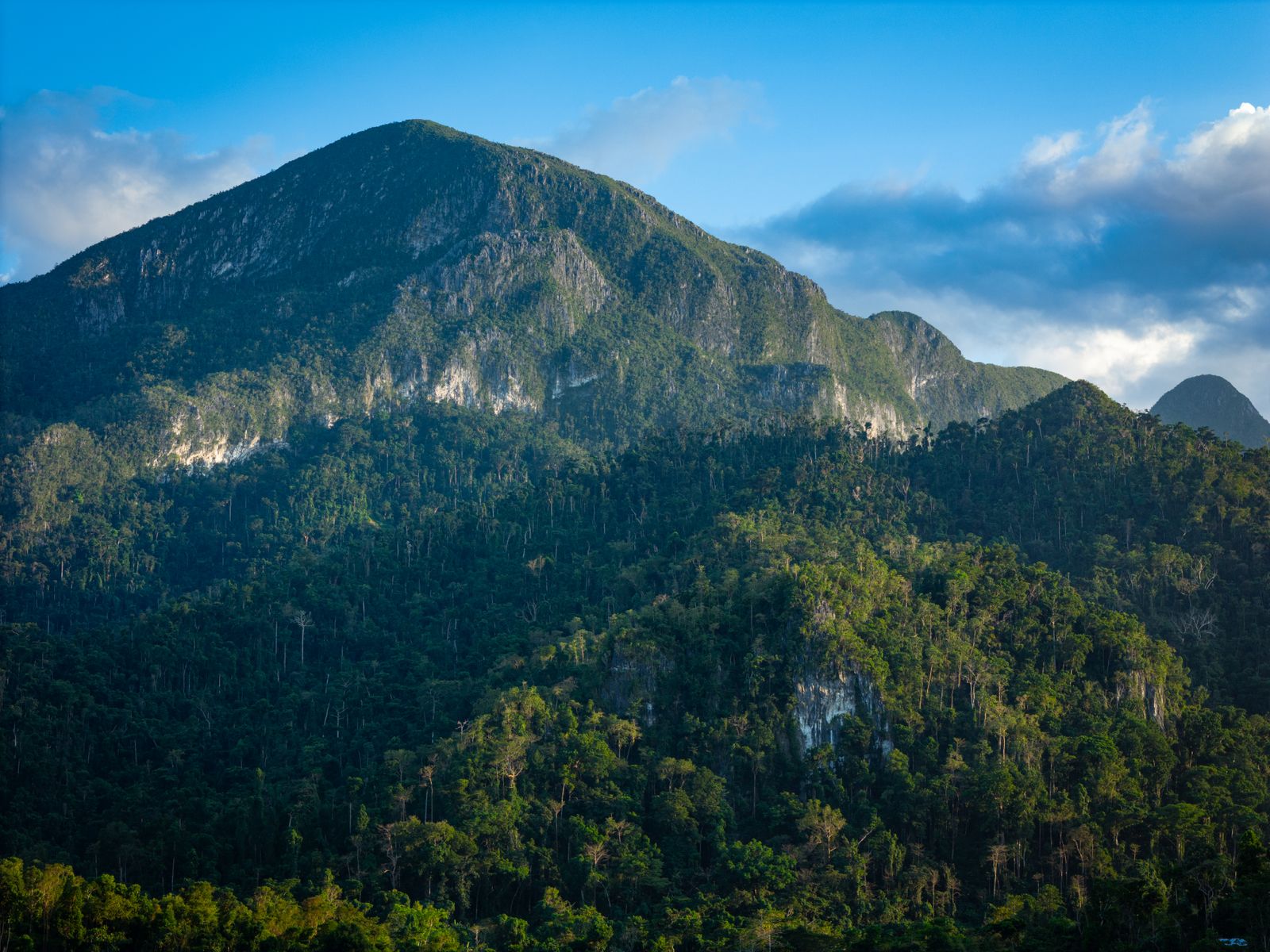 Lush green mountain landscape in Palawan, MIMAROPA region near Coron and Busuanga