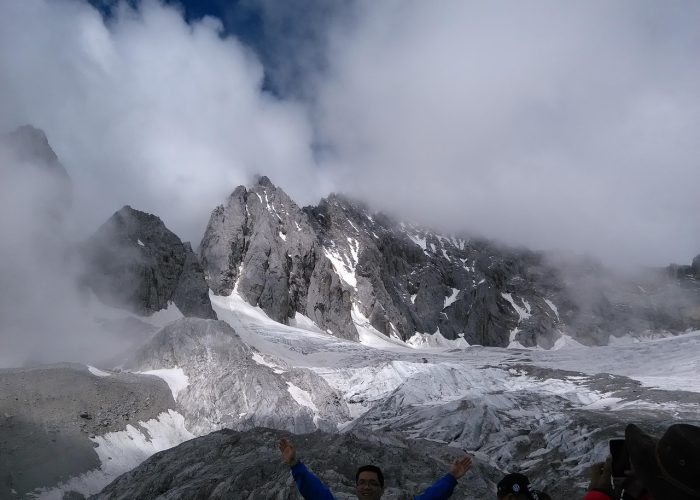 Jade Dragon Snow Mountain above Lijiang in Yunnan, China