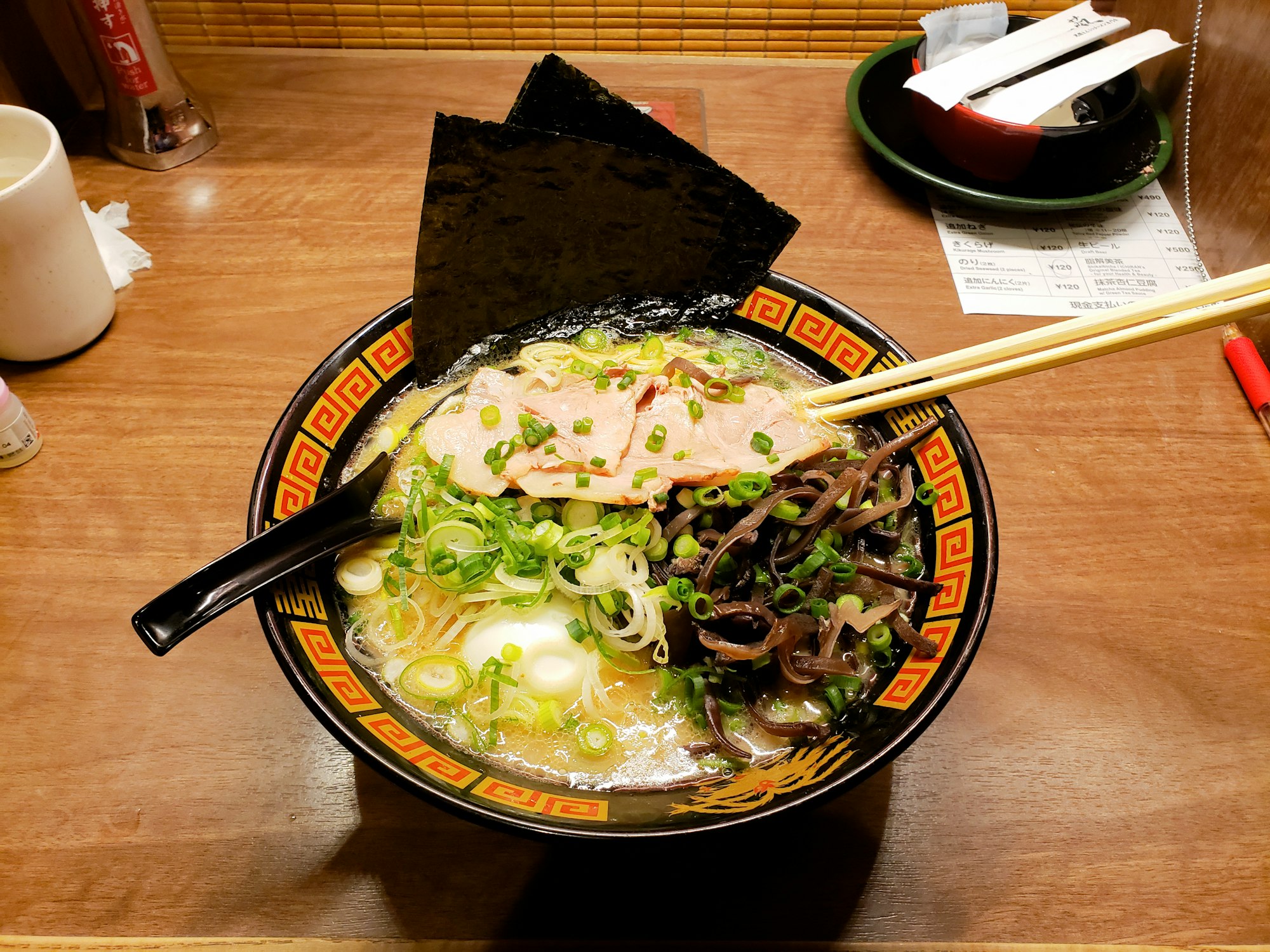Bowl of ramen in Dotonbori Osaka, the food stop on day six of this Japan itinerary for Filipinos