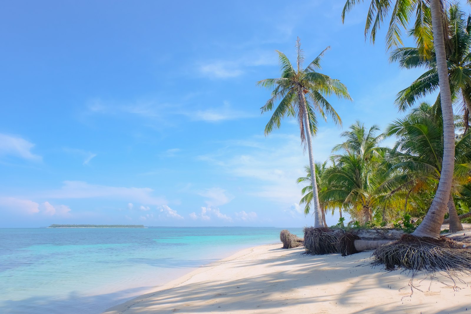 Balabac Palawan beach reached by charter boat rather than a scheduled Palawan ferry route