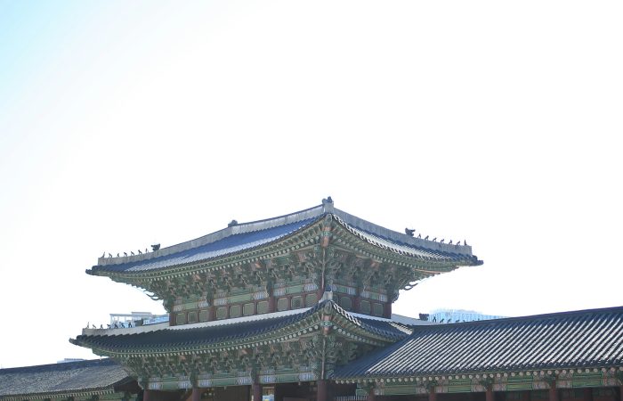 Visitors in hanbok at Gyeongbokgung Palace, a must-see in this South Korea travel guide for Filipinos