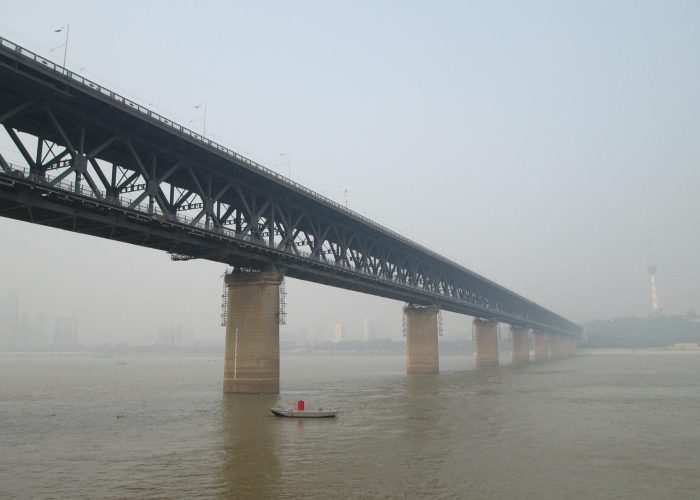 The Yangtze River Bridge at Wuhan, China
