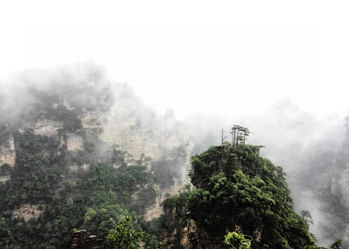 Cliffs at Zhangjiajie in Hunan, China