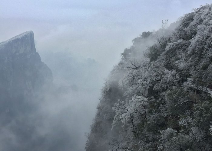 The sandstone pillars of Zhangjiajie, Hunan, China