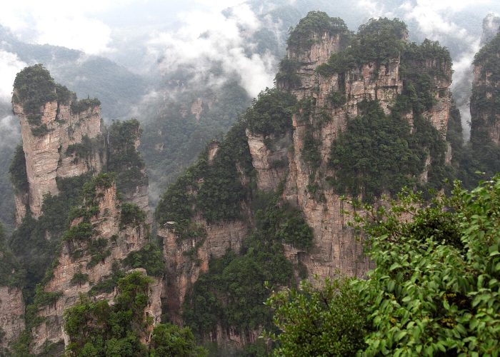 Zhangjiajie pillars Hunan